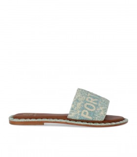 SANDALE PORTOFINO BLEU CLAIR DE SIENA