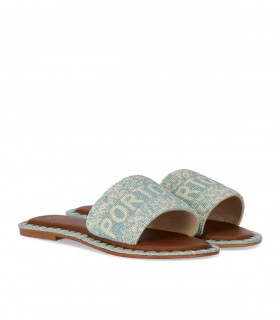 SANDALE PORTOFINO BLEU CLAIR DE SIENA