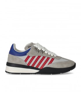 ZAPATILLA ORIGINAL LEGEND GRIS ROJO DSQUARED2