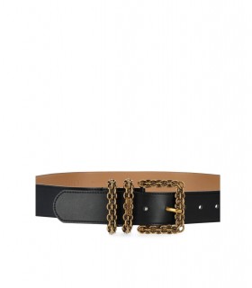 CEINTURE AVEC BOUCLE CHAINE NOIRE TWINSET