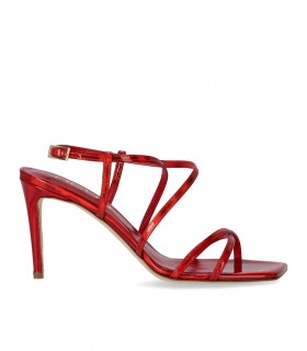 SANDALO CON TACCO PREWI ROSSO NCUB