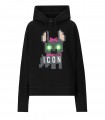 DSQUARED2 HILDE COOL BLACK HOODIE