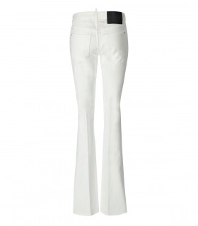 DSQUARED2 TWIGGY WHITE FLARE JEANS