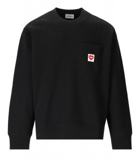 SWEAT-SHIRT HEART POCKET NOIR CARHARTT WIP