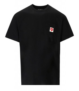 CARHARTT WIP S/S POCKET HEART ZWART T-SHIRT