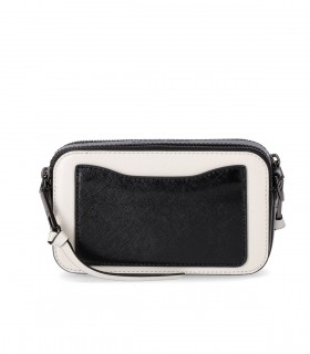 BORSA A TRACOLLA THE BI-COLOR SNAPSHOT BIANCO NERO MARC JACOBS