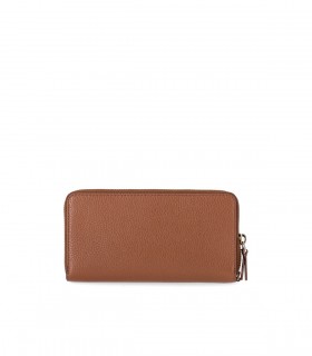 PORTEFEUILLE THE LEATHER CONTINENTAL MARRON MARC JACOBS