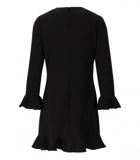 VESTIDO RUFFLED NEGRO DSQUARED2