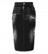 DSQUARED2 ANTRACIETGRIJZE MIDI DENIM ROK