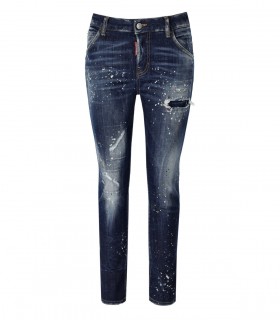 DSQUARED2 COOL GIRL CROPPED BLAUW JEANS