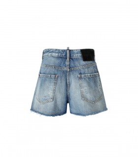 DSQUARED2 BAGGY LIGHT BLUE SHORTS