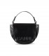 GANNI BANNER SADDLE BLACK CROSSBODY BAG
