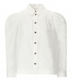 CHEMISE EN POPELINE BLANCHE GANNI