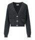 CARDIGAN GRIS FONCÉ GANNI