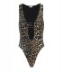 COSTUME INTERO CUT-OUT LEOPARDATO GANNI