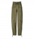 PANTALON CARGO SATIN VERT GANNI
