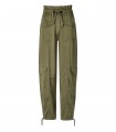 PANTALÓN CARGO SATIN VERDE GANNI