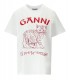 T-SHIRT RELAXED FUTURE BLANC GANNI