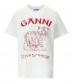 CAMISETA RELAXED FUTURE BLANCA GANNI