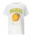 CAMISETA RELAXED PEACH BLANCA GANNI