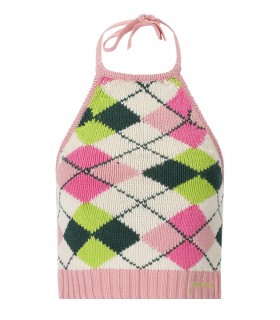 GANNI GRAPHIC VEELKLEURIG TOP