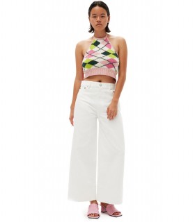 GANNI GRAPHIC VEELKLEURIG TOP