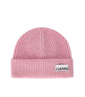 GANNI PINK BEANIE
