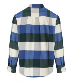 CHEMISE L/S LYMAN VERT BLEU CARHARTT WIP