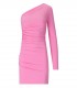 DSQUARED2 PINK ONE-SHOULDER DRESS