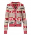 GANNI GRAPHIC MEHRFARBIGER CARDIGAN