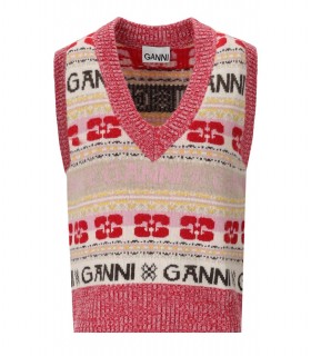 GANNI GRAPHIC MEHRFARBIGE WESTE