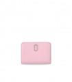 MARC JACOBS THE J MARC MINI COMPACT BUBBLEGUM PORTEMONNEE
