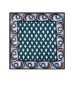 MAX MARA WEEKEND ONESTO TEAL FOULARD SCARF
