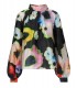 STINE GOYA ASHLEY BLACK FLORAL BLOUSE