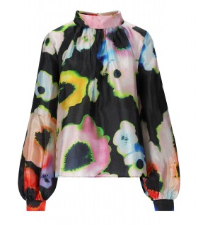 BLUSA ASHLEY FLORAL NEGRA STINE GOYA