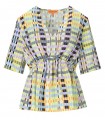 TOP GABRIEL MICRO CHECK MULTICOLORE STINE GOYA