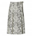 MAX MARA WEEKEND FILIPPO WHITE AND BLACK WRAP SKIRT