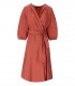 MAX MARA WEEKEND NEGOZI GEBRANNT SIENNA KLEID