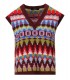 MAX MARA WEEKEND ALIGI MULTICOLOR KNITTED VEST