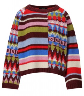 MAX MARA WEEKEND DAKAR MEHRFARBIGER PATCHWORK PULLOVER