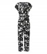 MAX MARA WEEKEND DOLLARO BLACK AND WHITE JUMPSUIT