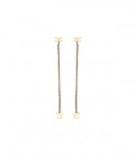 ELISABETTA FRANCHI GOUDEN OORBELLEN MET KETTING