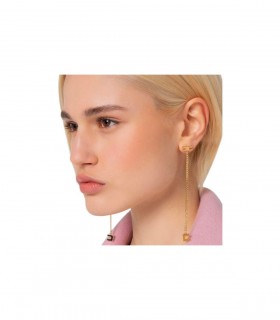 ELISABETTA FRANCHI GOLDENE OHRRINGE MIT KETTE