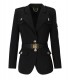 ELISABETTA FRANCHI ZWART JAS MET RIEM