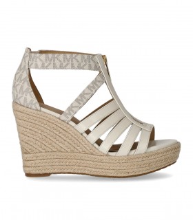 MICHAEL KORS BRADLEY VANILLA WEDGE SANDAL