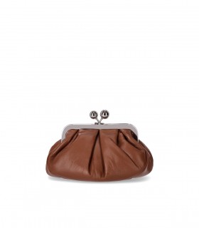 MAX MARA WEEKEND PASTICCINO PRATI SMALL BROWN CLUTCH