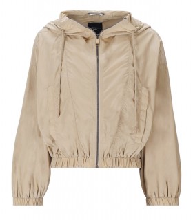 CHAQUETA CORTA CON CAPUCHA MAIELLA BEIGE MAX MARA WEEKEND