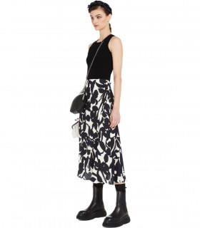 FALDA AUGUSTA NEGRA Y BLANCA MAX MARA WEEKEND