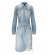 DSQUARED2 RAW CUT DENIM OVERHEMD JURK
