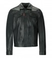 DSQUARED2 DAN JEAN GROEN LEREN JAS